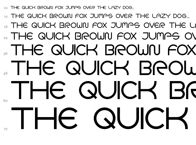 Goca Logotype Beta font waterfall